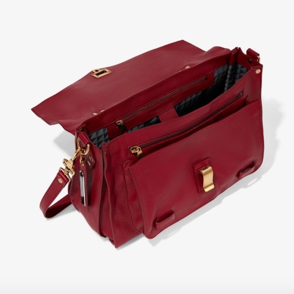 Proenza Schouler Medium PS1 Red Leather Bag - Purse - Authentic - Picture 3 of 13